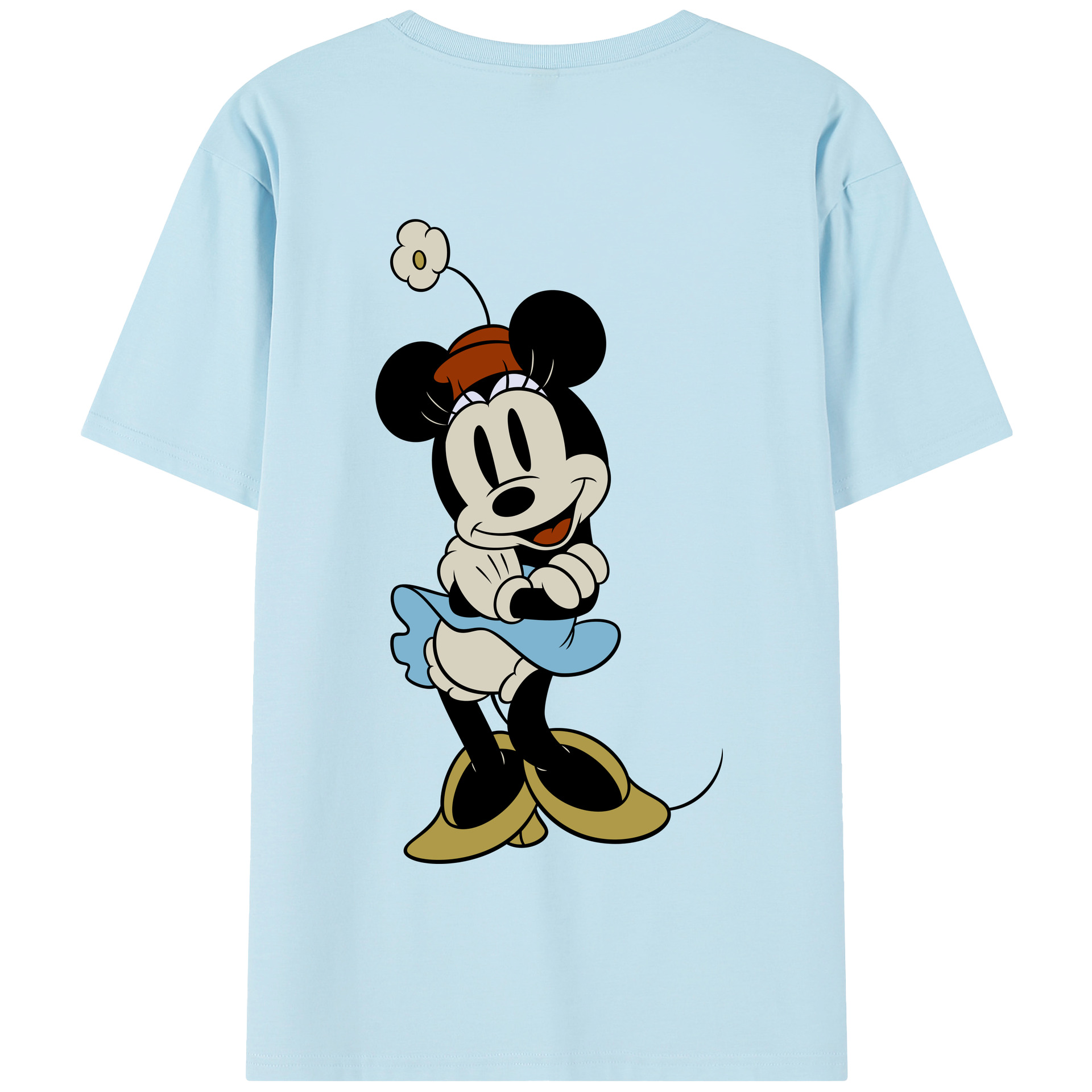 （画像用） ミッキーマウス Mickey Mouse 綿100％半袖Tシャツ（背面プリント）